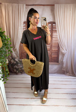 Charger l'image dans la galerie, Robe tee shirt iconic chocolat ROSE (34 au 46) New