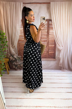 Charger l'image dans la galerie, Ensemble top + jupe noir pois blanc KLARA (36 au 44) New