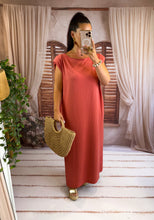 Charger l'image dans la galerie, Robe tee shirt épaulette terracota LAGUNE (38 au 44) New