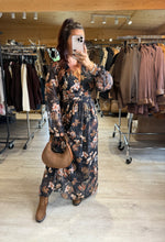 Charger l&#39;image dans la galerie, Robe longue motif à fleurs ÉRINE (40 au 48)