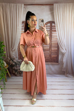 Charger l'image dans la galerie, Robe chemise saumon GRANNY (38 au 42 )