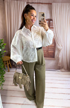 Charger l'image dans la galerie, Chemise blanche broderie JACQUELINE (36 au 42)