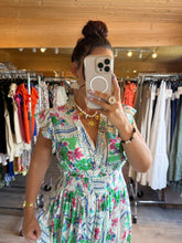Charger l&#39;image dans la galerie, Robe longue verte Kiara ( 36 au 42 )