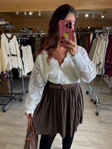 Gilet  tout doux blanc DONNA (34 au 46)