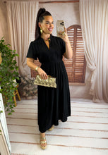 Charger l'image dans la galerie, Robe longue noir TALI (36 au 40)