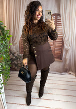 Charger l'image dans la galerie, Jupe/short chocolat MARGOT (36 au 48)