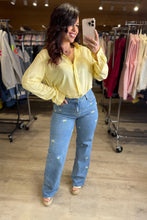 Charger l'image dans la galerie, Chemise jaune coeur or STELLA (36 au 48)
