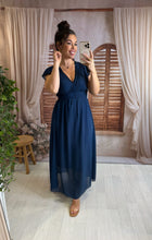 Charger l'image dans la galerie, Robe bleu marine LISANDRA (34 au 48 )