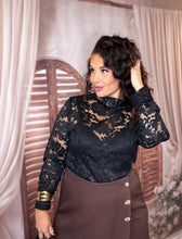Charger l'image dans la galerie, Top en dentelle noir ILONA (36 au 46)