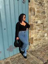 Charger l&#39;image dans la galerie, Jean wide leg avec revers LUMEA (34 au 42)