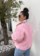 Charger l'image dans la galerie, Veste réversible polaire fleurs rose GEMMA