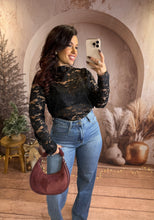 Charger l&#39;image dans la galerie, Top dentelle noir LUCAS (36 au 48)