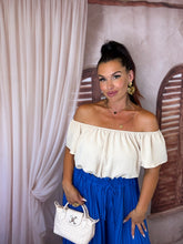 Charger l'image dans la galerie, Top col bardot beige ( 38 au 48 )