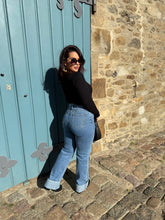 Charger l&#39;image dans la galerie, Jean wide leg avec revers LUMEA (34 au 42)