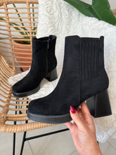 Charger l&#39;image dans la galerie, Bottine noir à talon DJO ( 36 au 41 )