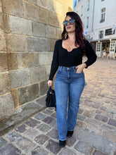 Charger l&#39;image dans la galerie, Jean large bleu YOUNA (34 au 42)