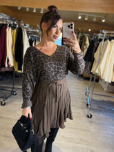 Charger l&#39;image dans la galerie, Jupe patineuse marron CÉLINE (36 au 42)