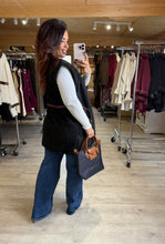 Charger l&#39;image dans la galerie, Veste sans manches noir CAROLE (36 au 44)