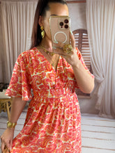 Charger l'image dans la galerie, Robe motif corail NOE (40 au 48)( reste une taille 48 )