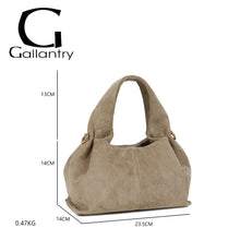 Charger l&#39;image dans la galerie, Sac effet daim taupe JACKIE