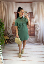 Charger l'image dans la galerie, Robe courte en jeans kaki BRAZIL (34 au 48)