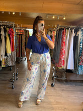 Charger l&#39;image dans la galerie, Pantalon motif bleu LARA (S,M,L)
