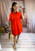 Charger l'image dans la galerie, Robe courte en jeans orange sanguine  BRAZIL (38 au 46 )