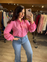 Charger l'image dans la galerie, Chemise rose dentelle ROSALIA (36 au 48)
