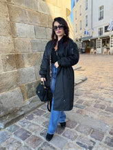 Charger l&#39;image dans la galerie, Long Bombers noir réversible léopard TANIA (36 au 46)