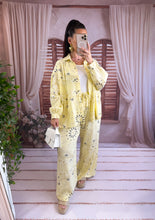 Charger l'image dans la galerie, Pantalon jaune gaz de coton bandana