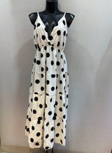 Charger l'image dans la galerie, Robe bretelles pois blanc NILA (36 au 46)