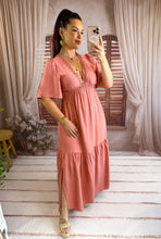 Charger l'image dans la galerie, Robe pêche noeud dos WANDA (36 au 40)