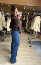 Charger l&#39;image dans la galerie, Bombers col velours chocolat JUSTINE (36 au 44)