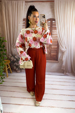 Charger l'image dans la galerie, Pantalon plissé terracotta ALMEA (34au 48)