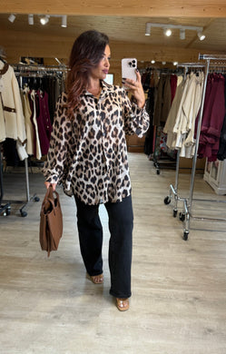Chemise loose léopard FLORA (38 au 46)