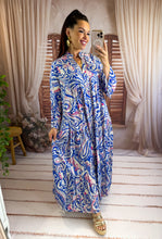 Charger l'image dans la galerie, Robe loose bleu THAIS (38 au 46)