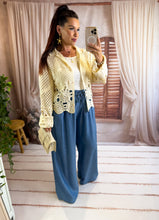 Charger l'image dans la galerie, Gilet en crochet beige DOUNIA (36 au 48)