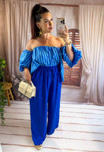 Charger l'image dans la galerie, Pantalon fluide bleu JESSIE (40 au 48)
