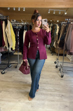 Charger l&#39;image dans la galerie, Gilet bordeaux KLERVIE (34 au 40)