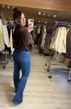 Charger l&#39;image dans la galerie, Bombers col velours chocolat JUSTINE (36 au 44)