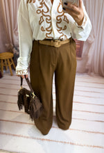 Charger l'image dans la galerie, Pantalon de costume fluide chocolat BILL