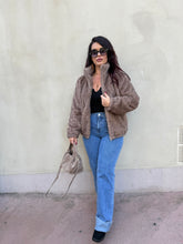 Charger l&#39;image dans la galerie, Manteau marron clair fourrure synthétique THAIS (36 au 42 )