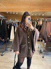 Charger l&#39;image dans la galerie, Poncho chocolat KAMILA (36 au 50)