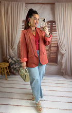 Charger l'image dans la galerie, Veste blazer terracota TILIA (34 au 52)