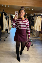 Charger l&#39;image dans la galerie, Jupe short bordeaux LISA (34 au 40)