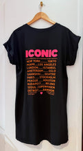 Charger l'image dans la galerie, Robe tee shirt iconic noir SABRINA (34 au 46)