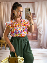 Charger l'image dans la galerie, Top fleuri multicolore JEANETTE (36 au 48)