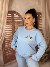 Charger l'image dans la galerie, Sweat bleu clair MOMMY (36 au 48)