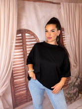 Charger l'image dans la galerie, Tee Shirt coeur dentelle noir MERCREDI (36 au 44)