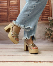 Charger l'image dans la galerie, Sandale compensées gold CAPUCINE (36 au 41)